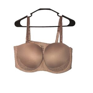 NWT Torrid Size 42F Beige Multi-Way Strapless Underwire Lace Padded Push-up Bra